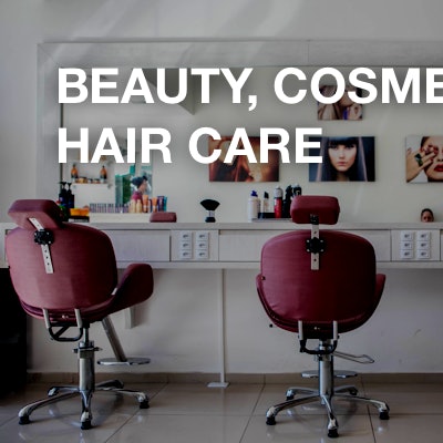 Beauty, cosmetics and hair care