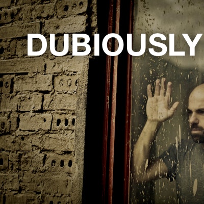 dubiously
